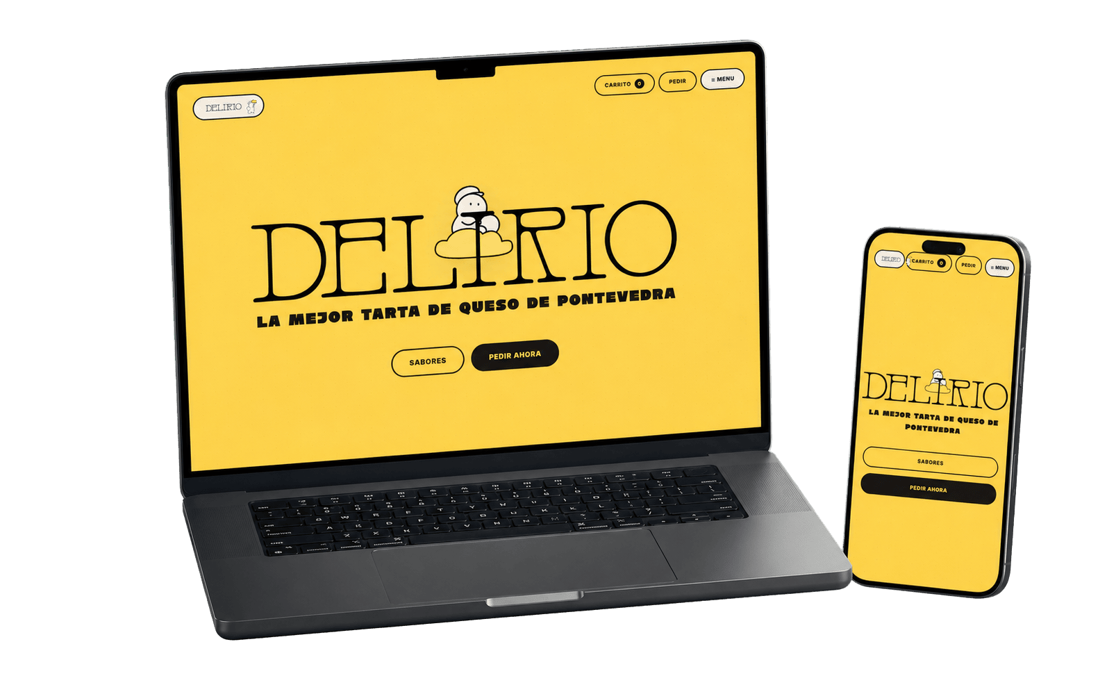 Delirio Cheesecakes: E-commerce / Marca