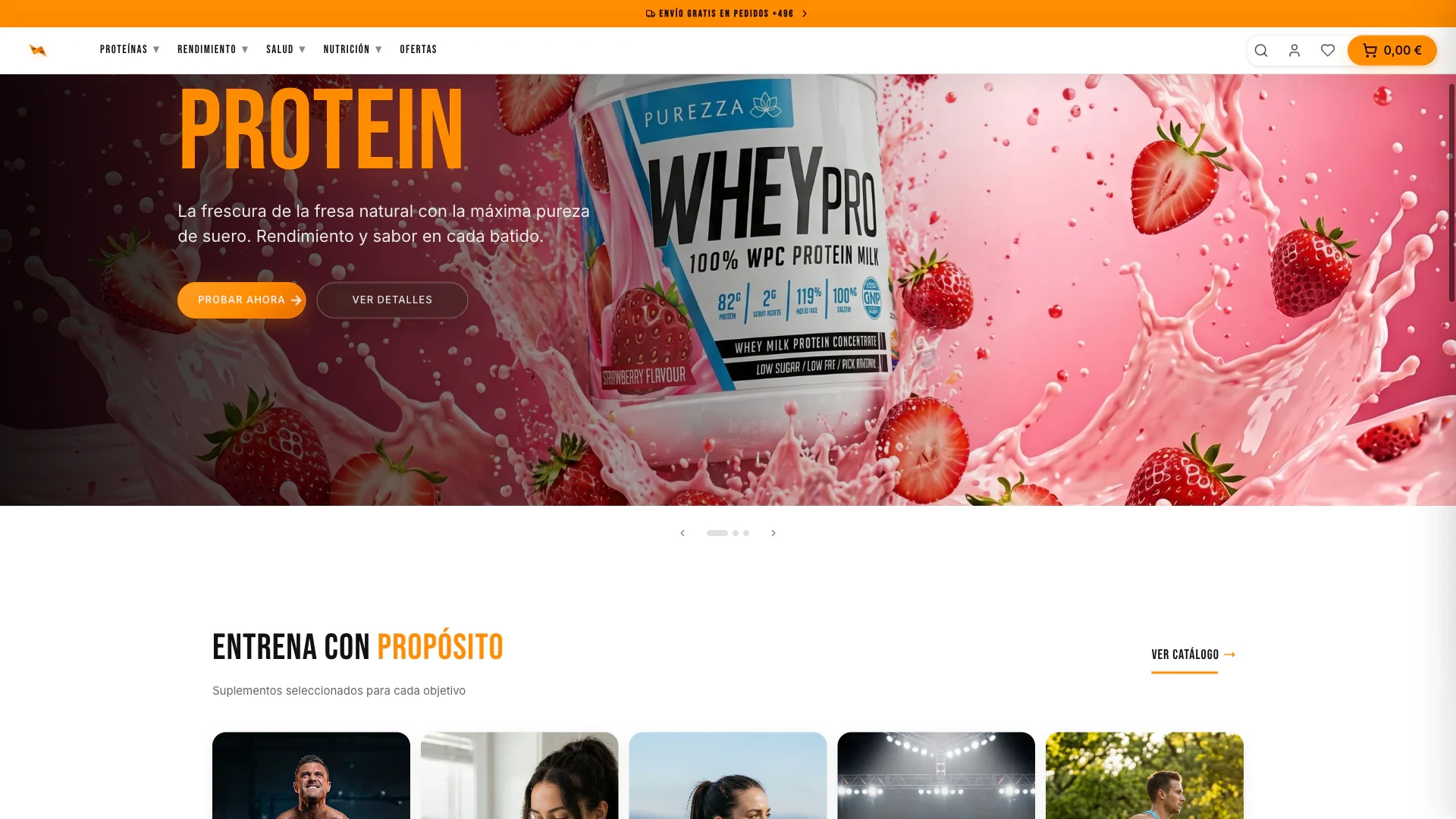 NutraFit Pantallas seleccionadas