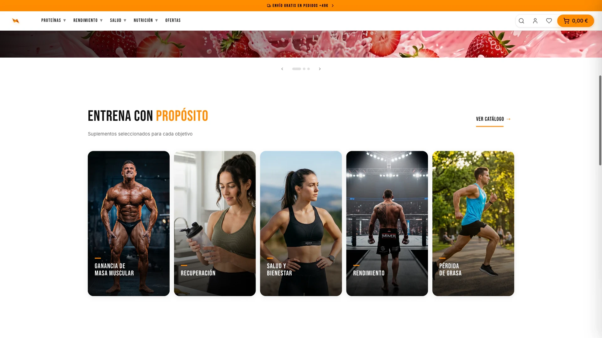 NutraFit Pantallas seleccionadas